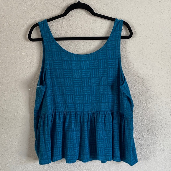 Torrid Teal Patterned Tank Top - Picture 3 of 6